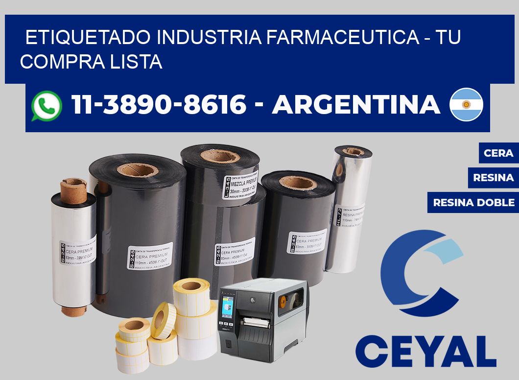 ETIQUETADO INDUSTRIA FARMACEUTICA - Tu compra lista