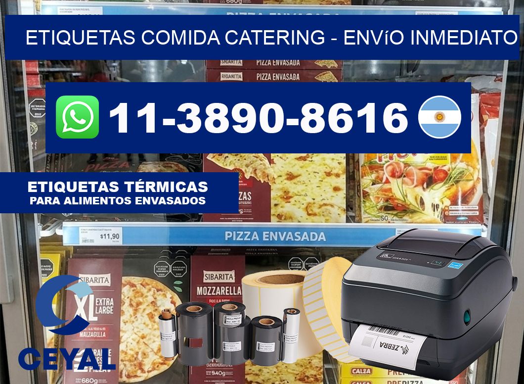 ETIQUETAS COMIDA CATERING – Envío inmediato