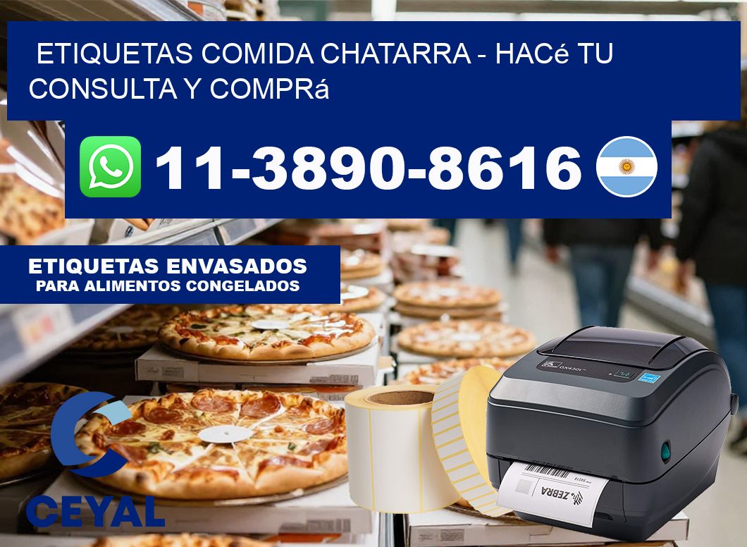 ETIQUETAS COMIDA CHATARRA - Hacé tu consulta y comprá