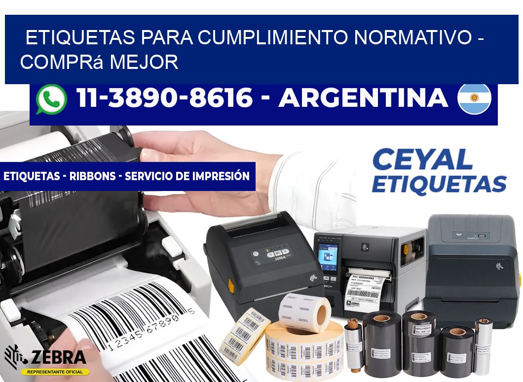 ETIQUETAS PARA CUMPLIMIENTO NORMATIVO - Comprá mejor
