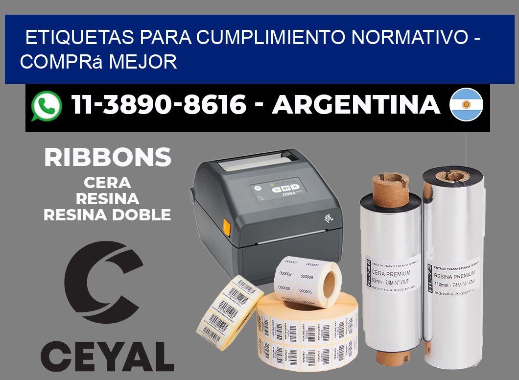 ETIQUETAS PARA CUMPLIMIENTO NORMATIVO - Comprá mejor