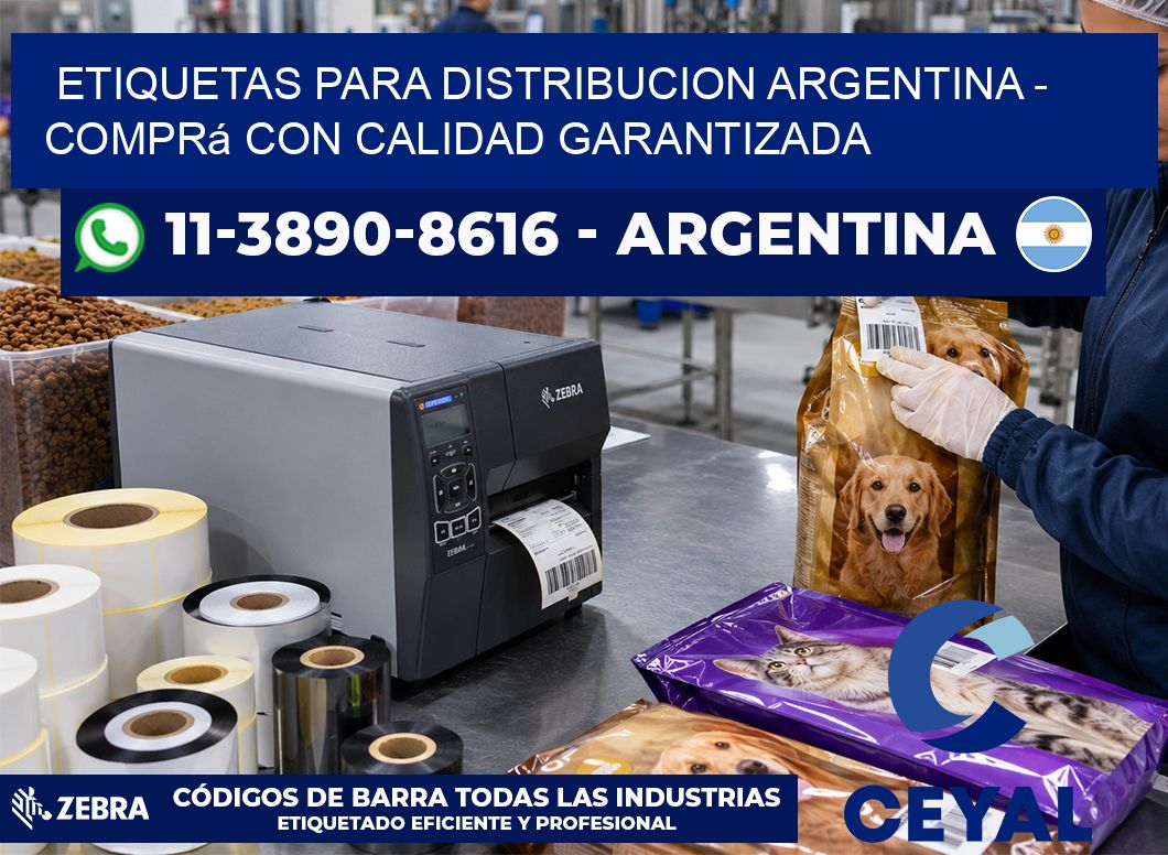 ETIQUETAS PARA DISTRIBUCION ARGENTINA - Comprá con calidad garantizada