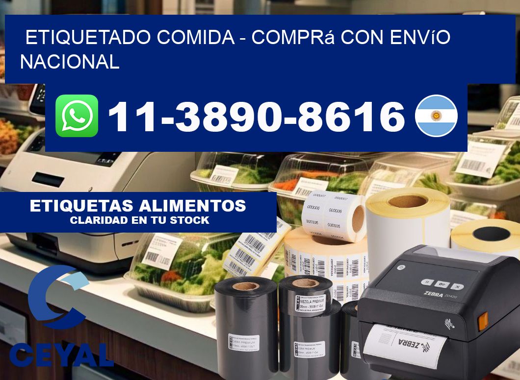 Etiquetado comida - Comprá con envío nacional