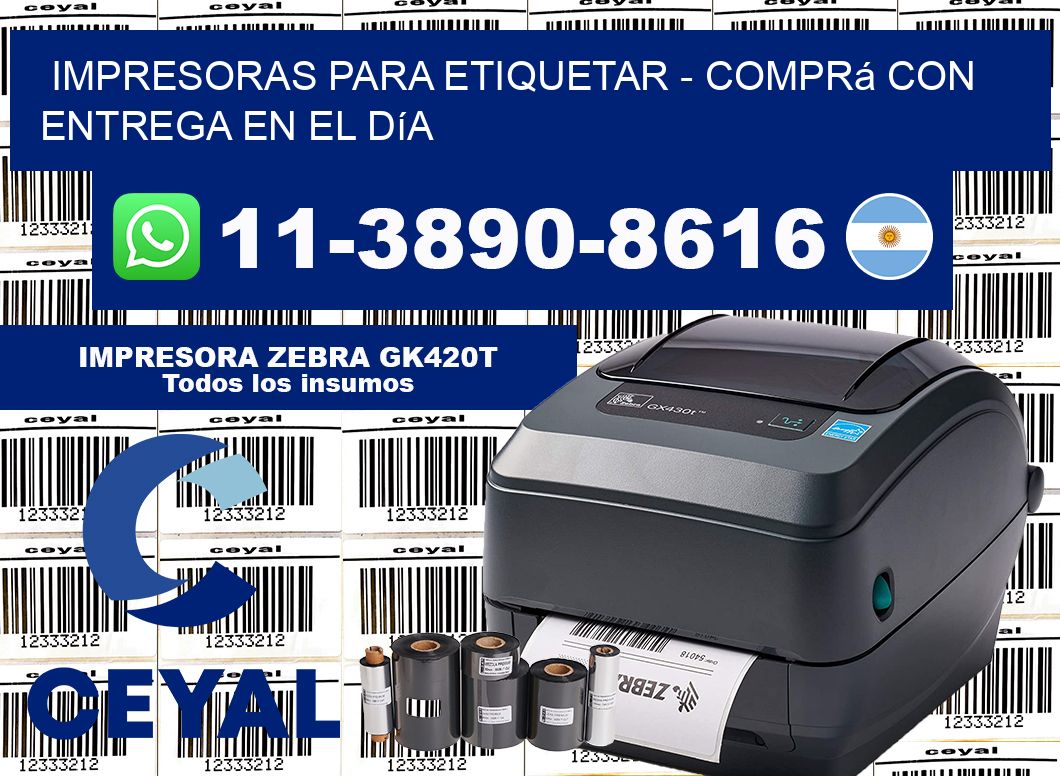 IMPRESORAS PARA ETIQUETAR – Comprá con entrega en el día