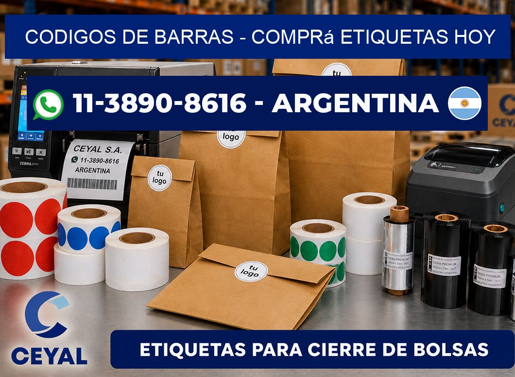 codigos de barras - Comprá etiquetas hoy