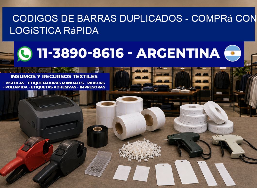 codigos de barras duplicados - Comprá con logística rápida