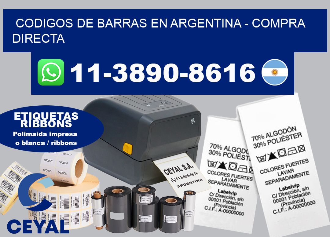 codigos de barras en argentina - Compra directa