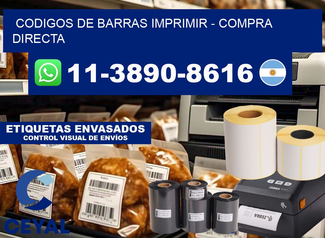 codigos de barras imprimir - Compra directa
