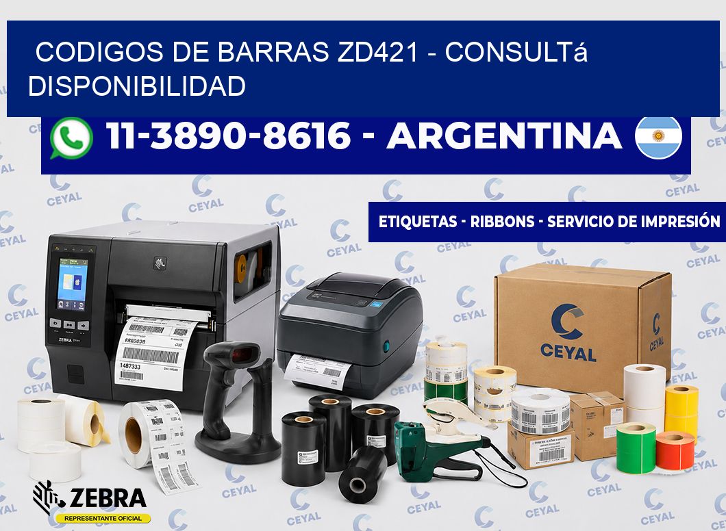codigos de barras zd421 - Consultá disponibilidad