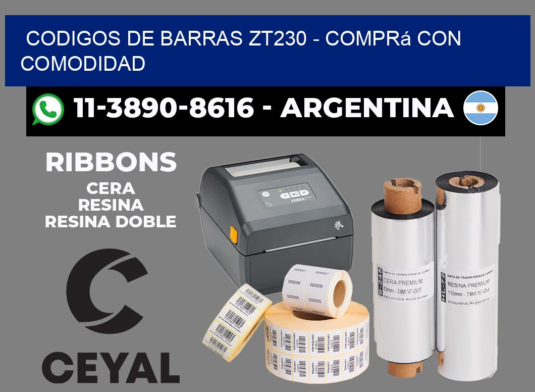 codigos de barras zt230 - Comprá con comodidad