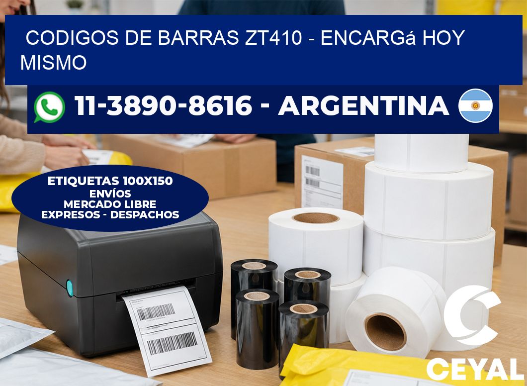 codigos de barras zt410 - Encargá hoy mismo
