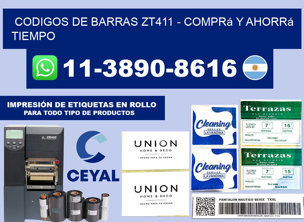 codigos de barras zt411 - Comprá y ahorrá tiempo
