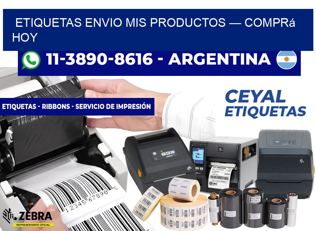 etiquetas envio mis productos — Comprá hoy