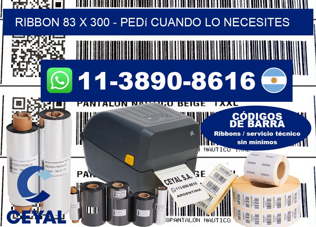 ribbon 83 x 300 - Pedí cuando lo necesites