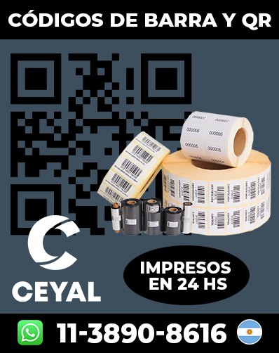 Códigos barras en Papel - Contactanos y comprá