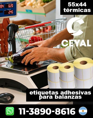 ROLLOS TÉRMICOS PARA BALANZAS - Comprá con atención personalizada