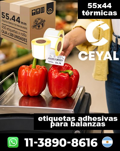ROLLOS TÉRMICOS PARA BALANZAS – Comprá con atención personalizada