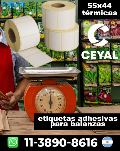 ROLLOS TÉRMICOS PARA BALANZAS - Comprá sin complicaciones